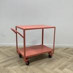 Tweedehands  serveerwagen (hxbxd) 87x102x64 cm,  zalm-rose, Ophalen of Verzenden