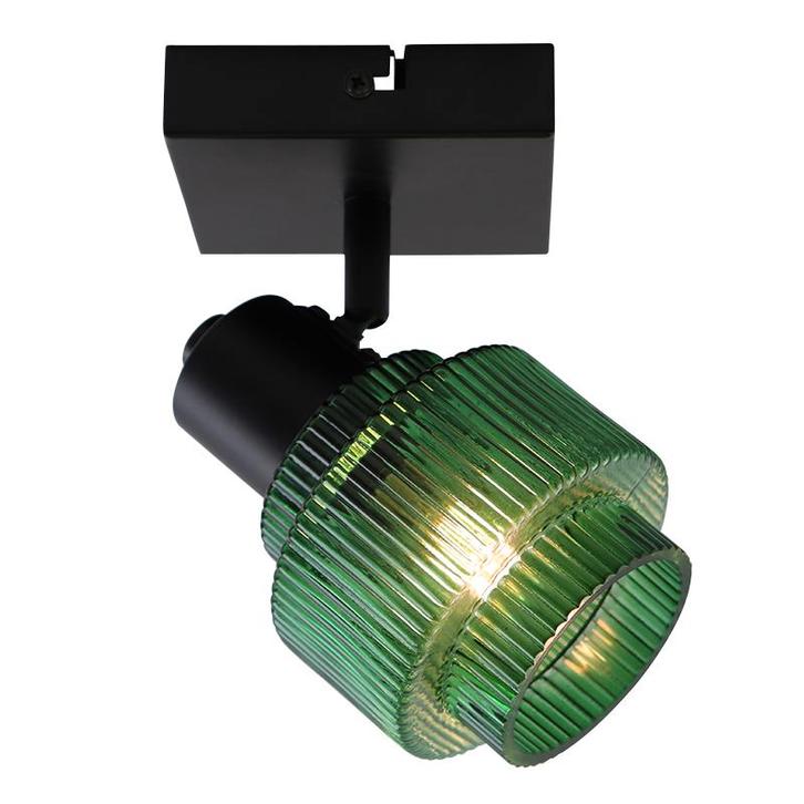 Retro plafondspot groen, Paris, Huis en Inrichting, Lampen | Plafondlampen, Nieuw, Glas, Ophalen of Verzenden