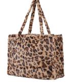 A-Zachte imitatiebonten shopper 36x29x13,5cm Panter, Sieraden, Tassen en Uiterlijk, Tassen | Damestassen, Verzenden, Nieuw