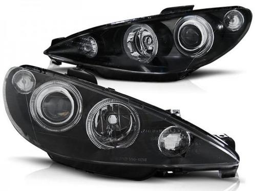 Koplampen Peugeot 206 Angel Eyes elr zwart, Auto-onderdelen, Overige Auto-onderdelen, Ophalen of Verzenden
