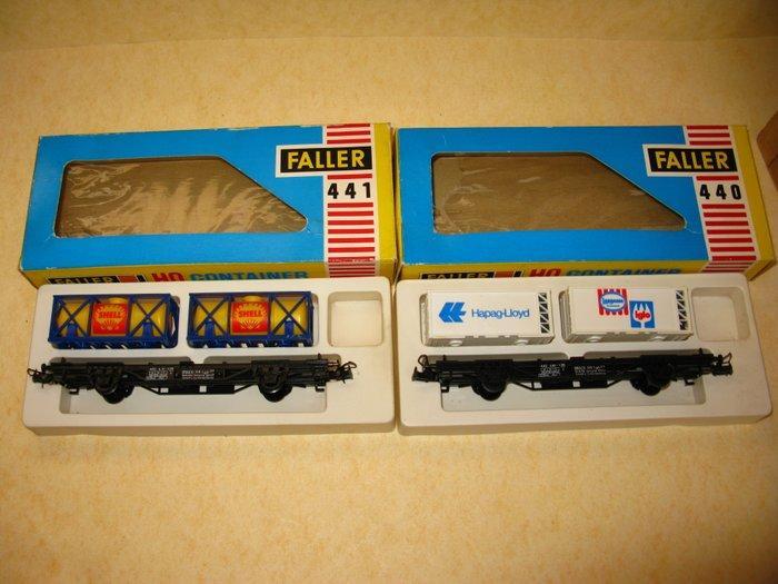 Faller H0 - 440 + 441 - Model treinwagon (2) - wagon SHELL +, Hobby en Vrije tijd, Modeltreinen | H0