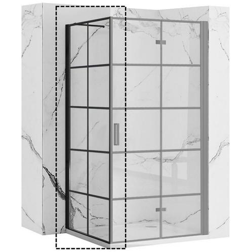 REA Zijwand Douche - Mat Zwart - Veiligheidsglas - 80x190..., Doe-het-zelf en Verbouw, Sanitair, Nieuw, Ophalen of Verzenden