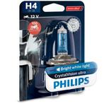Philips H4 CrystalVision Ultra Moto 60/55W 12V Motorkoplamp