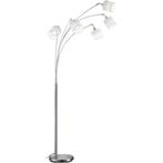 Vloerlamp - E14 Fitting - 5-lichts - Mat Zwart - Aluminium, Ophalen of Verzenden, Nieuw, Metaal, 200 cm of meer