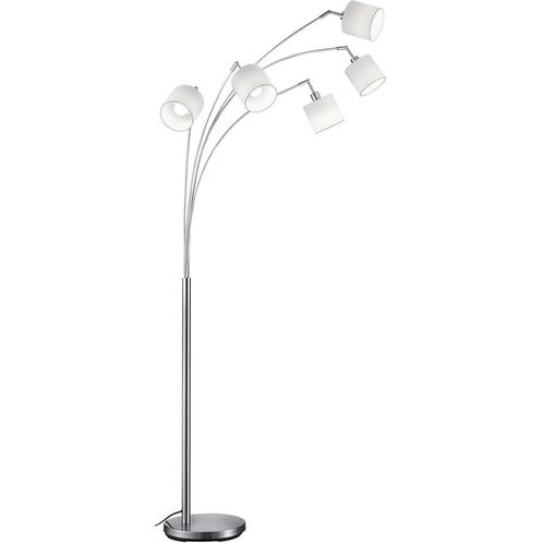 Vloerlamp - E14 Fitting - 5-lichts - Mat Zwart - Aluminium, Huis en Inrichting, Lampen | Vloerlampen, Nieuw, Metaal, 200 cm of meer