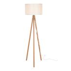 [lux.pro] Staande lamp vloerlamp E27 Rochester bamboe en cre, Nieuw, Verzenden