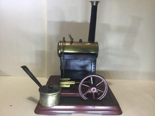 Stoommachine - Bing - Metaal - Bing Live-stoomstationaire, Antiek en Kunst, Antiek | Speelgoed
