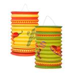 Mexicaanse Lampionnen Fiesta 16cm 2st, Hobby en Vrije tijd, Feestartikelen, Verzenden, Nieuw