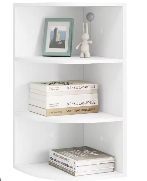 Witte Hoekplank met 4 Niveaus – Boeken en Decoratie, Huis en Inrichting, Kasten | Boekenkasten, Nieuw, Verzenden