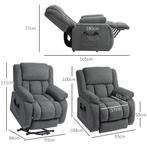 TRUUSK Elektrische Sta-op Stoel Met Relax- En Ligfunctie, Ma, Huis en Inrichting, Fauteuils, Verzenden, Nieuw
