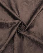 Luxe Jacquard Voering Donkerbruin, Nieuw, Bruin