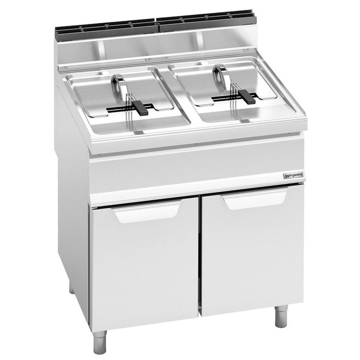 GGM Gastro | Dubbele friteuse op gas - 15+15 liter - 25,4 kW, Zakelijke goederen, Horeca | Overige, Verzenden