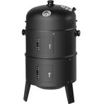 3 in1 BBQ Charcoal barbecue smoker ton - zwart, Tuin en Terras, Houtskoolbarbecues, Nieuw, Verzenden