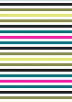 Inpakpapier Strepen Neon - Breedte 60 cm - m lang - Breedte, Ophalen of Verzenden, Nieuw, Overige typen
