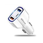 DrPhone QC4 Pro - 3 Poort Autolader - USB Qualcom 3.0 + USB, Verzenden, Nieuw