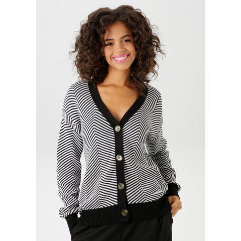 Aniston CASUAL Vest in trendy visgraat-patroon - nieuwe, Kleding | Dames, Truien en Vesten, Nieuw, Verzenden