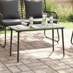 vidaXL Tuinstafel Zwart 80 x 40 x 45 cm Poly riet, Tuin en Terras, Tuintafels, Verzenden, Nieuw