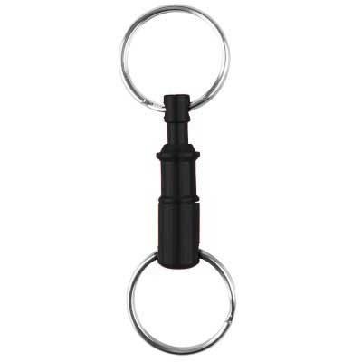Sleutelring ZWART deelbare sleutelhanger - Aluminium, Doe-het-zelf en Verbouw, Overige Doe-het-zelf en Verbouw, Nieuw, Ophalen of Verzenden