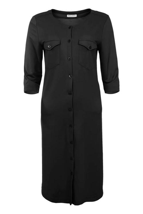 -50% Maicazz  Maicazz Ecey blouse long  maat 40, Kleding | Dames, Blouses en Tunieken, Zwart, Nieuw, Verzenden