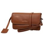 Salted Dames Schoudertasje Clutch Glad Leer - Donker Cognac, Overige merken, Bruin, Verzenden, Nieuw