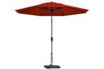 Madison Paros 2 luxe stokparasol - 300 cm. - Brick Red, Verzenden, Nieuw, Stokparasol, Kantelbaar