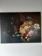 Josef Lauer (1818-1881) - Objet précieux sur table fleurie, Antiek en Kunst, Kunst | Schilderijen | Klassiek