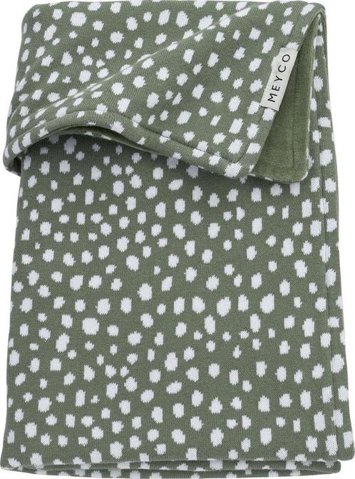 Meyco Baby Cheetah velvet ledikant deken - forest green -, Huis en Inrichting, Slaapkamer | Matrassen en Bedbodems, Verzenden