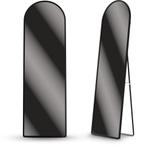 Passpiegel - Ovale Spiegel - 160x60cm - Zwart, Huis en Inrichting, Woonaccessoires | Spiegels, Nieuw