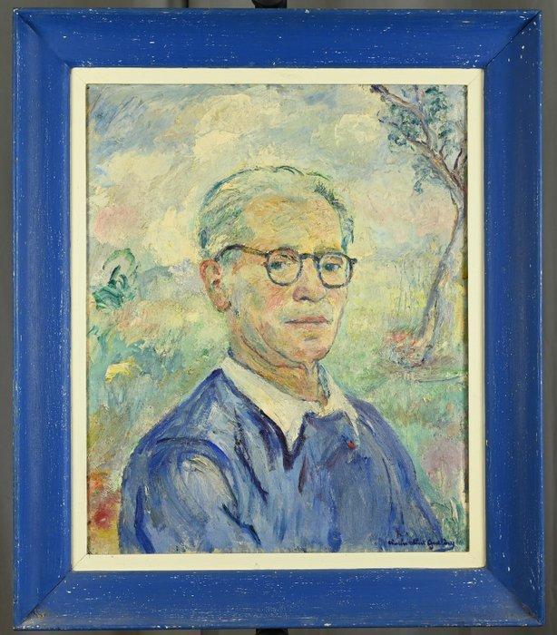 Charles Albert Gueldry (1884 - 1973) - Portrait dhomme, Antiek en Kunst, Kunst | Schilderijen | Klassiek