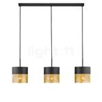 Hell Mesh Hanglamp 3-lichts, zwart/goud , Magazijnuitverkoop, Huis en Inrichting, Lampen | Hanglampen, Verzenden, Nieuw
