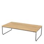 Verdi lounge tuintafel 110x60xH30 cm rechthoekig aluminium, Nieuw, Teakhout, Ophalen of Verzenden