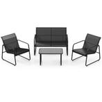 2dekans | coast - 4-delige Tuinmeubelset (Tafel 75×44×42 cm,, Huis en Inrichting, Tafels | Salontafels, Ophalen of Verzenden, Zo goed als nieuw