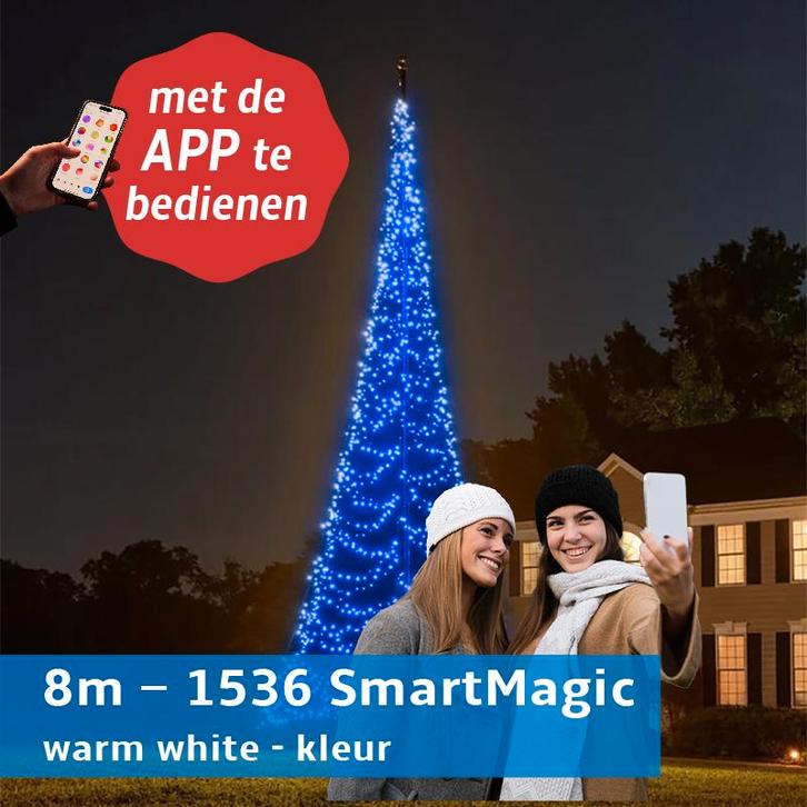 Fairybell 8 meter SMART MAGIC 1536 leds, Diversen, Vlaggen en Wimpels, Nieuw