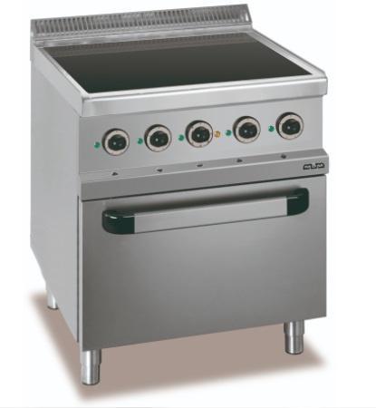 Keramisch fornuis | staand model incl oven | 4 kookzones, Zakelijke goederen, Horeca | Keukenapparatuur, Nieuw in verpakking, Verzenden
