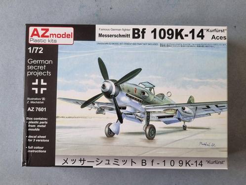 AZmodel AZ7601 Messerschmitt Bf 109K-14 Kurfürst 1:72, Hobby en Vrije tijd, Modelbouw | Vliegtuigen en Helikopters, Verzenden