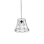 Retro hanglamp zwart 35 cm - Granny Frame, Nieuw, Overige materialen, Retro, 75 cm of meer