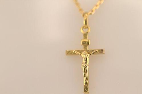 Zonder Minimumprijs - Ketting met hanger - 14 karaat Geel, Sieraden, Tassen en Uiterlijk, Antieke sieraden