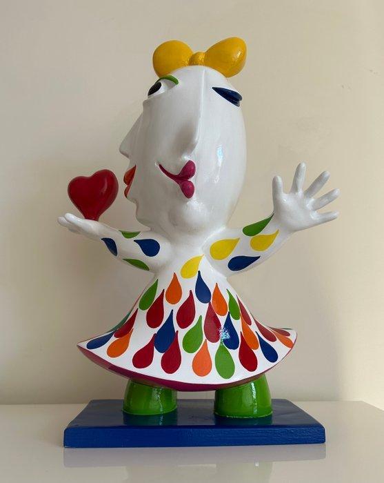 Juan García Ripollés (1932) - sculptuur, Chica con corazón -, Antiek en Kunst, Antiek | Overige Antiek