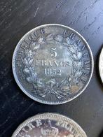 Frankrijk. Napoléon III. 5 Francs 1852-1868 (4 munten), Postzegels en Munten