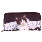 Portemonnee groot poesje zwart/wit NIEUW, Ophalen of Verzenden, Nieuw, Zwart