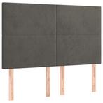 Luxe Hoofdbord Fluwelen Look | OP = OP | Donkergrijs, Huis en Inrichting, Slaapkamer | Bedden, Verstelbaar, Nieuw, Tweepersoons