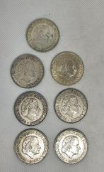 Nederland. 2 1/2 Gulden 1959/1966 (7 stuks) complete series, Postzegels en Munten