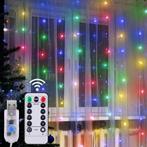 Kerst Gordijn 3 x 1 Meter - USB - RGB - Voor Buiten, Diversen, Kerst, Nieuw, Ophalen of Verzenden