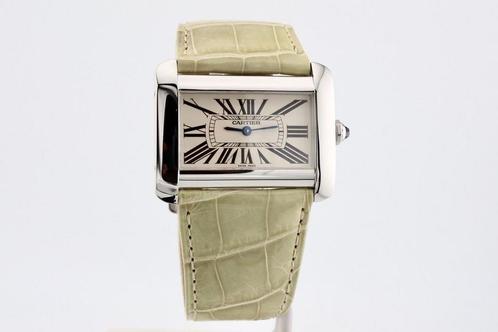 Cartier Tank Divan 2600, Sieraden, Tassen en Uiterlijk, Horloges | Dames, Polshorloge, Gebruikt, Verzenden