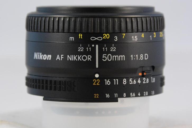 Nikon AF Nikkor 50mm/1.8D PRIME ZO GOED ALS NIEUW, Audio, Tv en Foto, Fotografie | Lenzen en Objectieven, Zo goed als nieuw, Standaardlens
