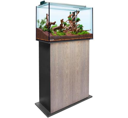 Aquatank 82x40x50cm aquarium + meubel silver oak, Dieren en Toebehoren, Vissen | Aquaria en Toebehoren, Nieuw, Ophalen of Verzenden