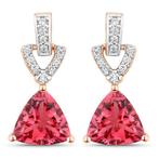 Zonder minimumprijs - Oorbellen - 14 karaat Roségoud -, Nieuw