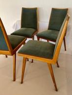 Habeo - Stoel - hard hout - Vier vintage stoelen