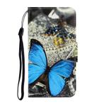 Blauw vlinder book case hoesje Samsung Galaxy A53
