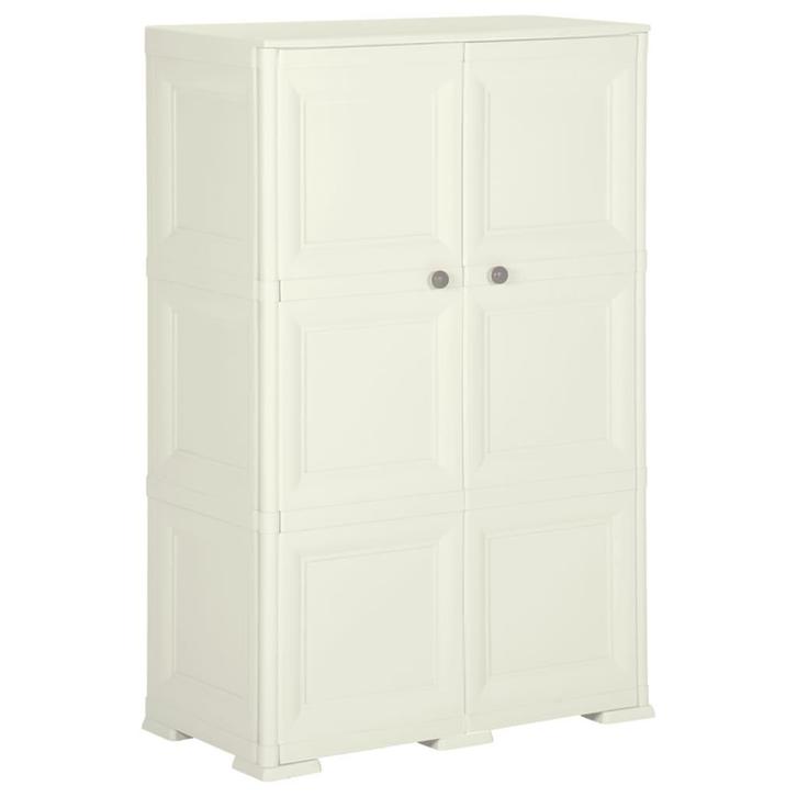 vidaXL Opbergkast hout-look 79x43x125 cm kunststof, Huis en Inrichting, Kasten | Overige, Nieuw, Verzenden